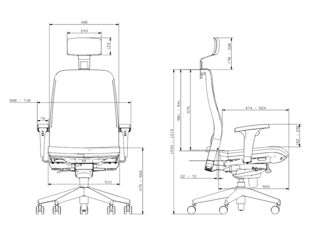 Medidas técnicas de Sillon Titan